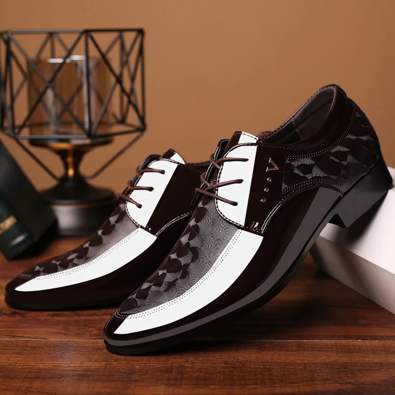 Zapatos de cuero versátiles para hombre